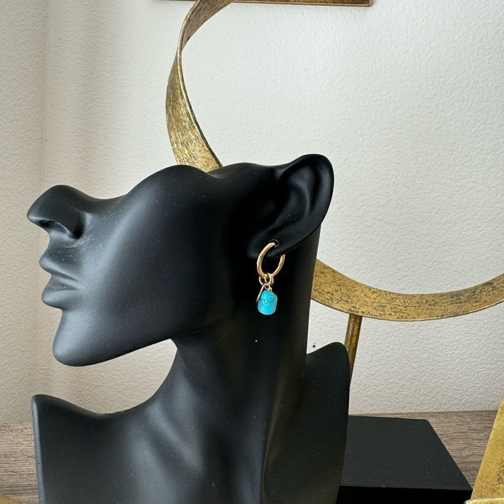 Bohemian hoop earrings N703 - Picture 4 of 4